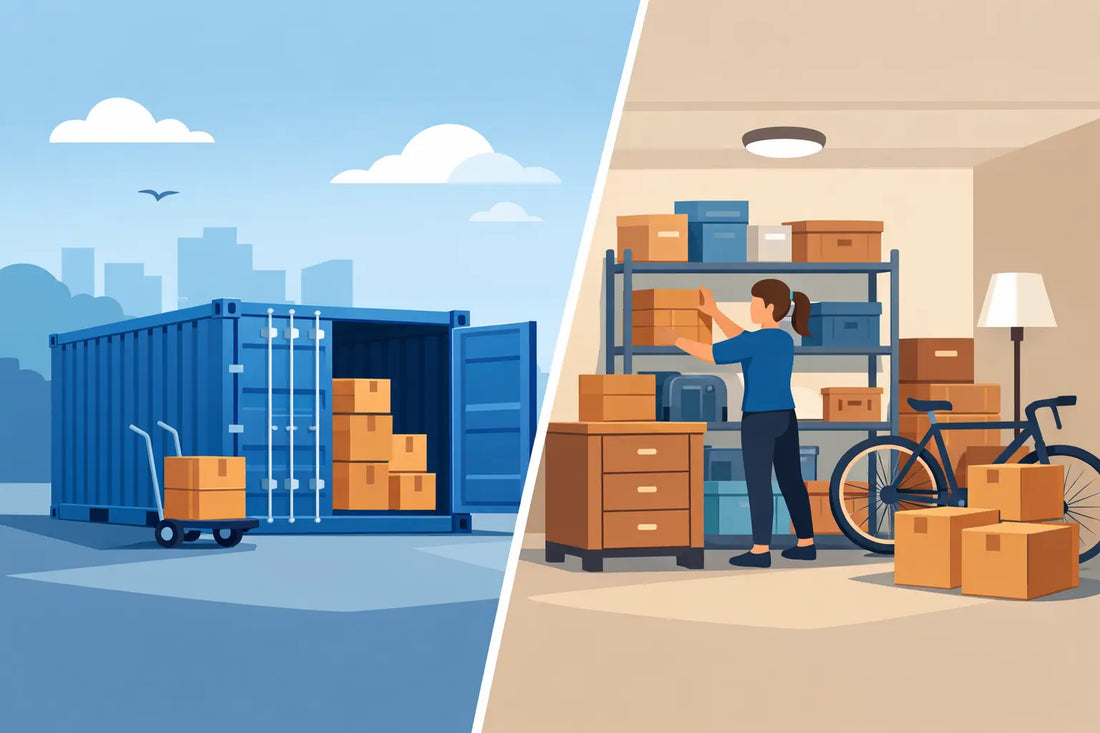 Lagercontainer vs depotrum - hvad passer bedst?